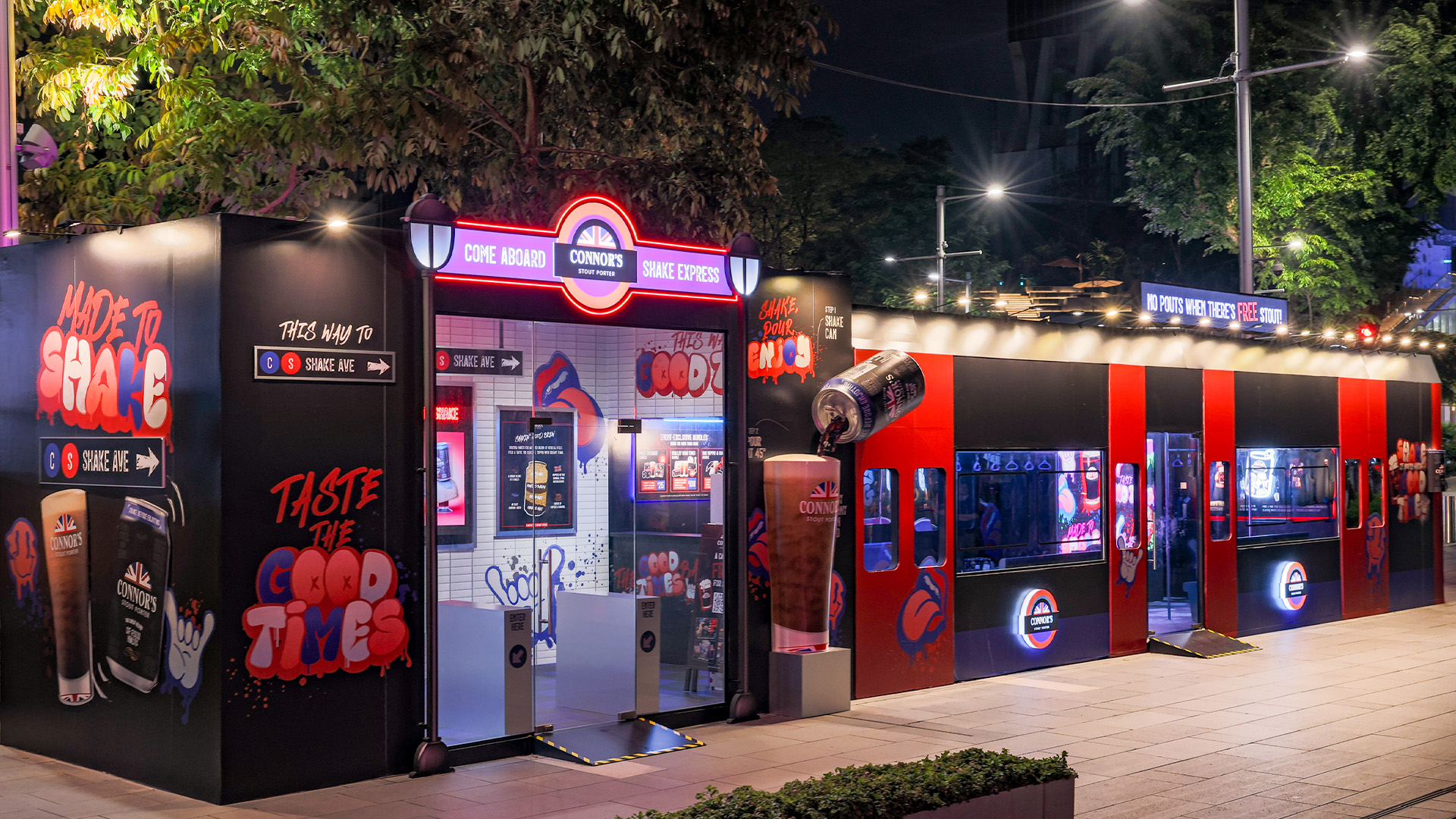 Custom event fabrication and experiential branding installation in Singapore for a pop-up activation, showcasing bespoke design and immersive brand engagement.