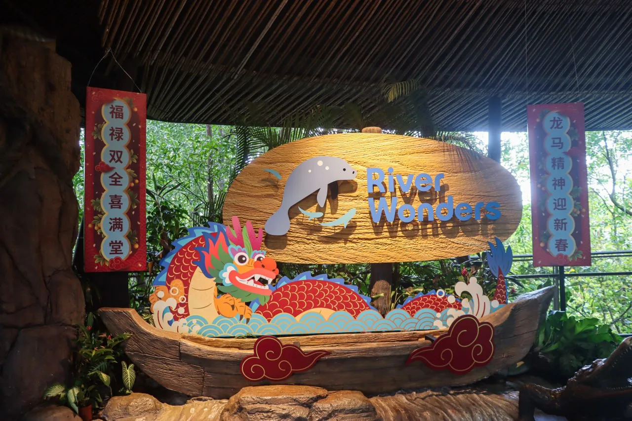 Mandai Wildlife Reserve Chinese New Year 2025 festive decorations River Wonders Mandai Wildlife Reserve Chinese New Year 2025 festive decorations River Wonders